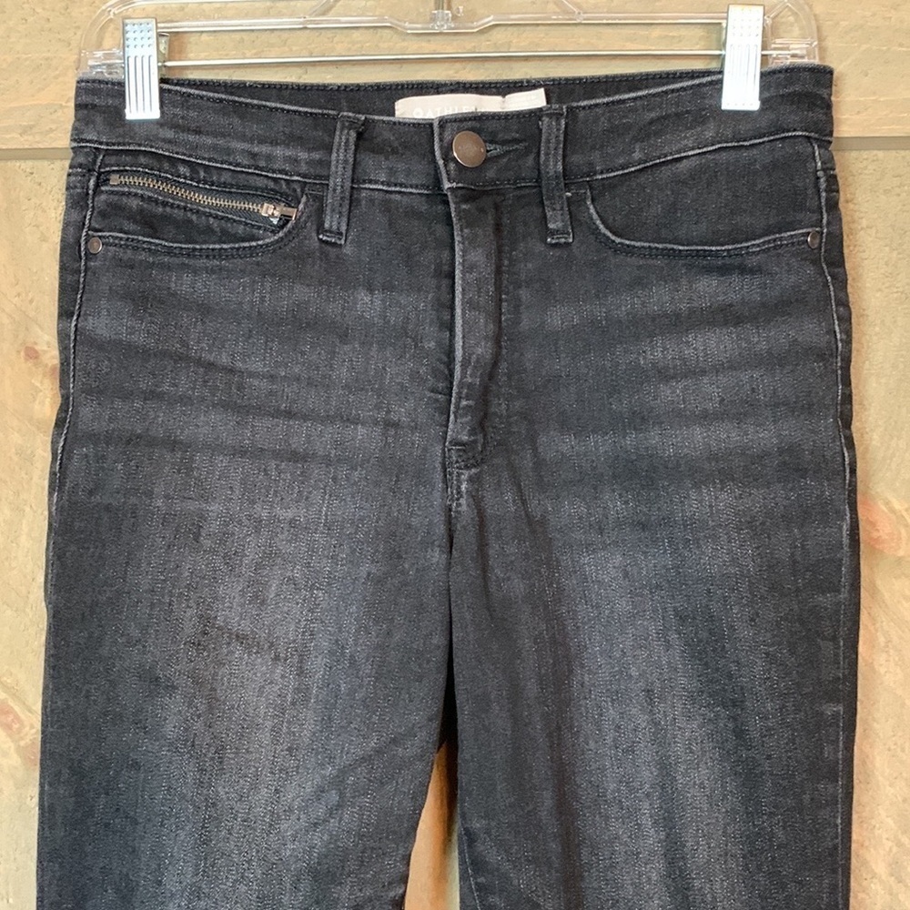 Athleta Sculptek ultra skinny jeans with leg zippers Carbon black Size 2 - Picture 4 of 15